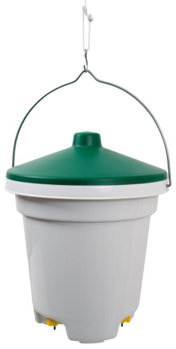 Visuel 1 du produit Seau abreuvoir à pipettes pour volailles coloris multicolore Distrigalli - 12 L