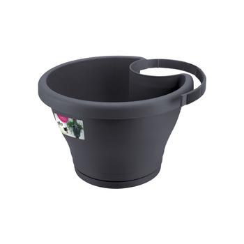 Visuel 1 du produit Pot gouttière coloris anthracite Elho Corsica 3 L - L 27 cm x H 15,1 cm