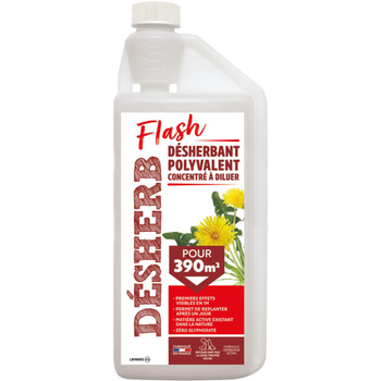 Visuel 1 du produit Désherbant concentré Desherb'Flash Polyvalent Fertiligène - 900 ml