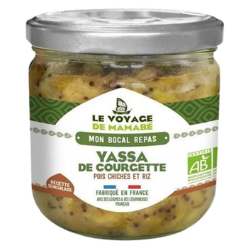 Visuel 1 du produit Yassa de courgettes et riz bio Le voyage de Mamabé - 330 g