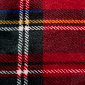 Visuel 1 du produit Plaid rouge en polyester Tartan - 150 x 200 cm