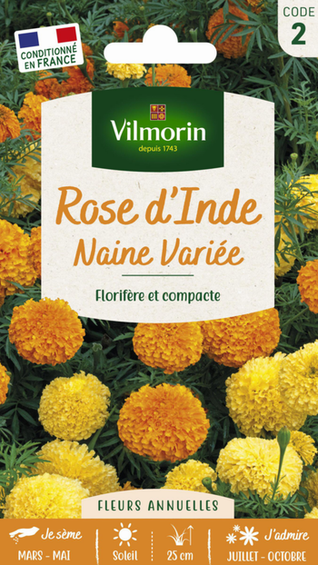 Visuel 1 du produit Graines de Rose d’Inde naine variée Vilmorin - graines à semer