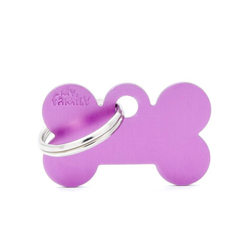 Visuel 1 du produit Médaille en aluminium violet MyFamily Basic petit os