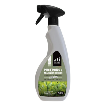 Visuel 1 du produit Insecticide et acaricide pucerons araignées rouges 100 % naturel Sobac - 750 ml