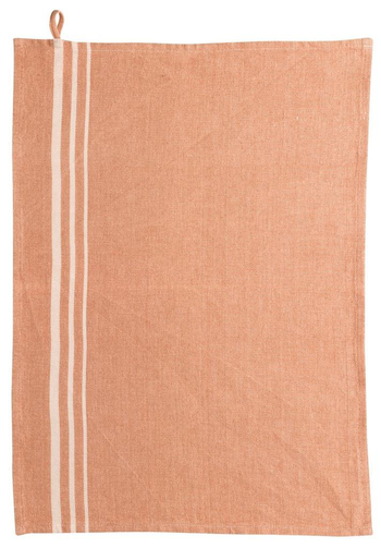 Visuel 1 du produit Torchon terracotta en coton recyclé Rib - 50 x 70 cm