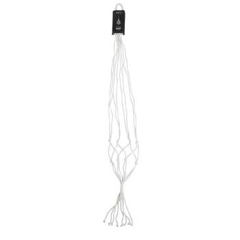 Visuel 1 du produit Suspension pour pot coloris blanc en coton Knot Mica Decorations - 140 x Ø 15 cm
