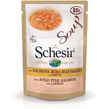 Visuel 1 du produit Sachet fraîcheur pour chat soupe saumon rose sauvage et carottes