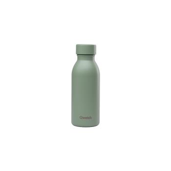 Visuel 1 du produit Bouteille isotherme en inox recyclé Qwetch Icon Matt vert tilleul - 350 ml