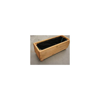 Visuel 1 du produit Jardinière MOLINE mélèze massif huilé 60x22xH.20 cm