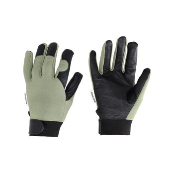 Visuel 1 du produit Gant Spring coloris vert tilleul en maille polyester et cuir Blackfox - taille 9