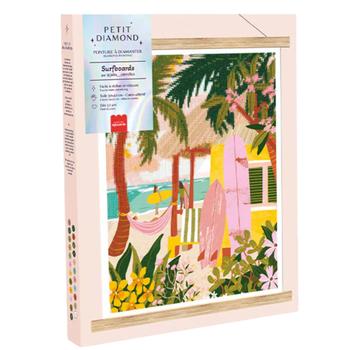 Visuel 1 du produit Peinture à diamanter Surfboards Petit Diamond by La Petite Épicerie - 25,5 x 33 cm
