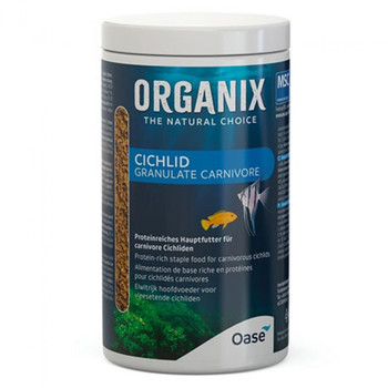 Visuel 1 du produit Granulés alimentaire pour cichlidés carnivores, bio, OASE AQUARIUM - Organix - 1000ml