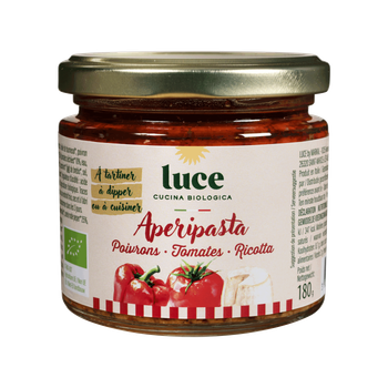 Visuel 1 du produit Sauce bio Apéripasta poivrons tomates ricotta Luce - 180 g