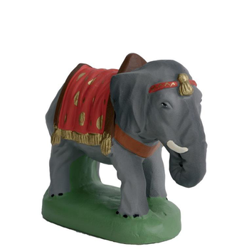 Visuel 1 du produit Animal de crèche de Noël éléphant Santons Escoffier - 7 cm