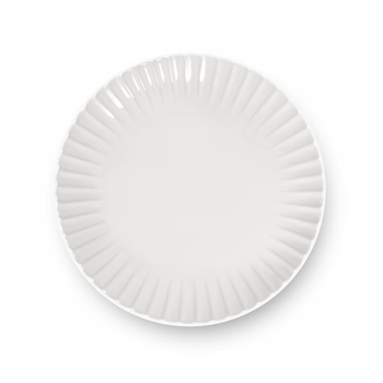 Visuel 1 du produit Assiette à dessert en grès réactif blanc Adele - Ø 21 cm