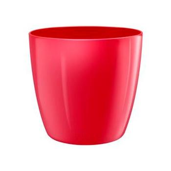 Visuel 1 du produit Cache-pot en plastique coloris lovely rouge Elho Brussels Diamond R14 - Ø 14 cm