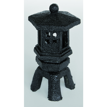 Visuel 1 du produit Zen Déco Lantern Noire Résine 8,5x8,5x16 cm