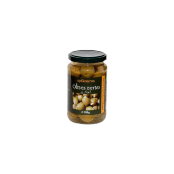 Visuel 1 du produit Olives vertes à l'ail bio Epikouros - 320 g