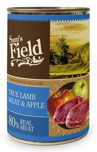 Visuel 1 du produit Boîte de pâtée pour chien à l'agneau et aux pommes - Sam's Field 400 g
