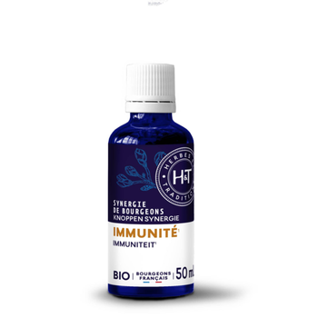 Visuel 1 du produit Complément alimentaire synergie gemmo immunité bio Herbes et Traditions - 50 ml