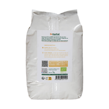 Visuel 1 du produit Farine de blé bise T80 bio en sachet de 1 kg