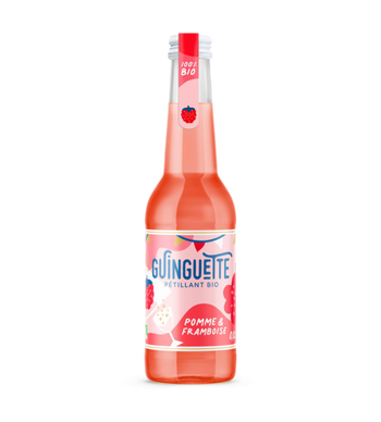 Visuel 1 du produit Pétillant La guingette pomme framboise bio Le Coq toqué - Bouteille 33 cl