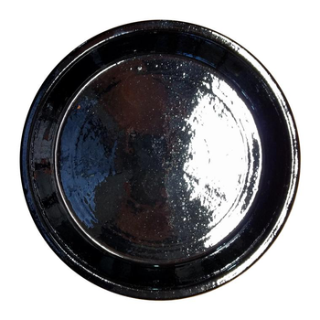 Visuel 1 du produit Soucoupe en terre émaillée couleur métal - Ø 14 cm