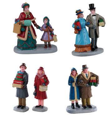 Visuel 1 du produit Personnages pour village de Noël acheteur en résine coloris multicolore Lemax Caddington Village