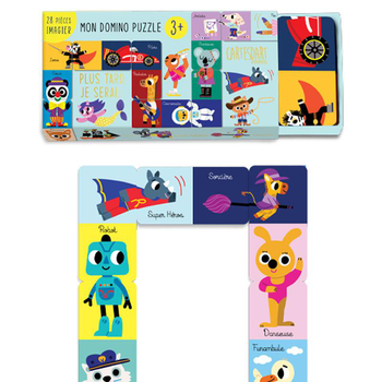 Visuel 1 du produit Domino puzzle plus tard je serai multicolore Editions Cartes d’Art