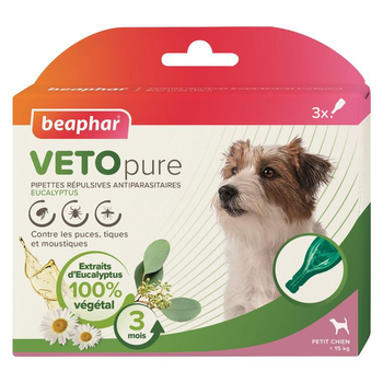 Visuel 1 du produit Pipettes antiparasitaires pour le petit chien VETOpure Beaphar – 3 x 1 ml