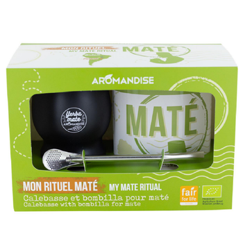 Visuel 1 du produit Coffret Maté bio avec calebasse Aromandise