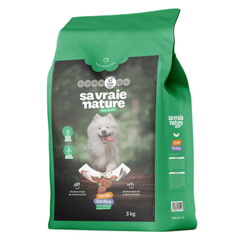 Visuel 1 du produit Croquettes chien adulte maxi Sa Vraie Nature dinde sardine - 3 kg