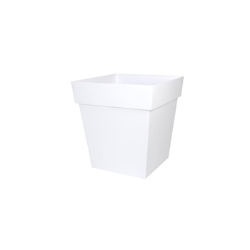 Visuel 1 du produit Pot Toscane carré coloris blanc 49,5 x 49,5 x 52,5 cm de 87 L