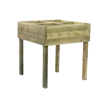 Visuel 1 du produit Carré potager Paprika en bois surélevé Cerland - 80 x 80 x 87 cm