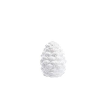 Visuel 1 du produit Pomme de pin coloris blanc en terre cuite Birge - Ø 7 cm
