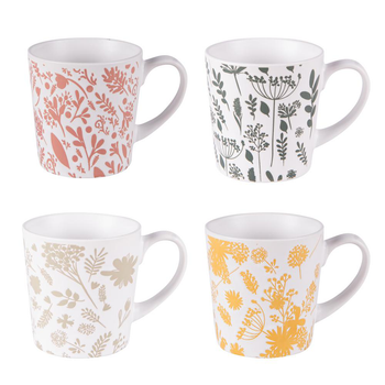Visuel 1 du produit Mugs en grès multicolore Coffret Galehia - 4 x 34 cl
