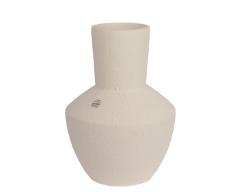 Visuel 1 du produit Vase en terre cuite blanc - Ø 26 x H 35 cm