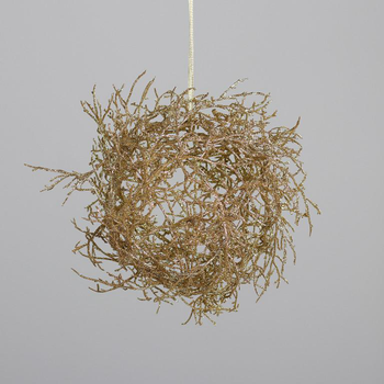 Visuel 1 du produit Branche décorative forme boule or - Ø 27 cm