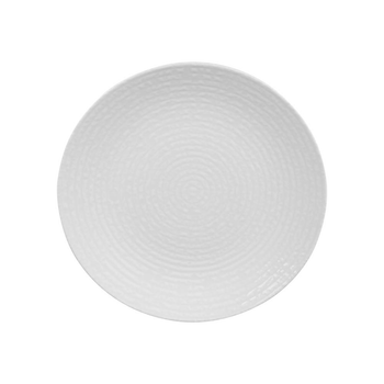 Visuel 1 du produit Assiette plate en grès blanche Ayra - Ø 27 cm