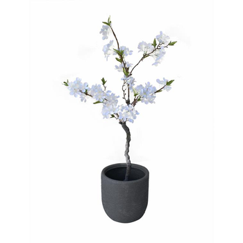 Visuel 1 du produit Pot rond Granit gris Ø 27 x 26 cm de 12 L