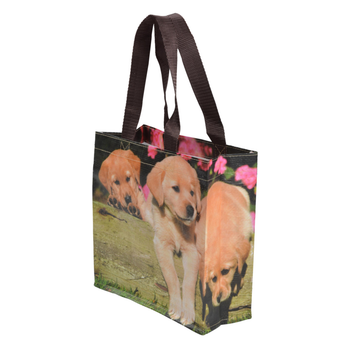 Visuel 1 du produit Sac de course illustrations chiots taille S - 24,6 x 9,7 x 23,9 cm