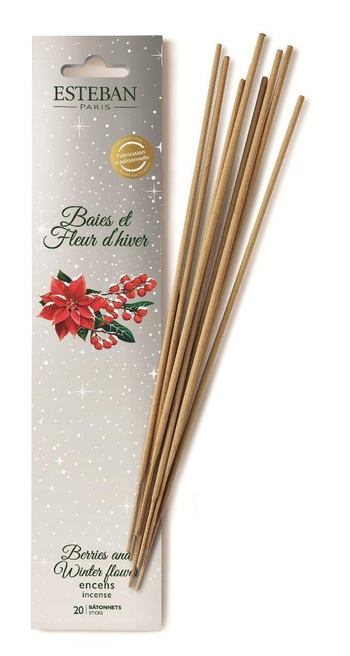 Visuel 1 du produit Encens indiens Esteban Baies et fleurs d’hiver - 20 bâtonnets
