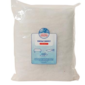 Visuel 1 du produit Tapis de neige artificielle pour décoration de Noël en polyester coloris blanc -  L100 x 60 x H 1 cm