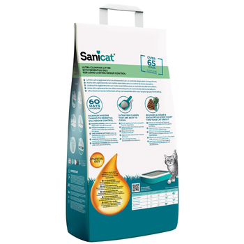 Visuel 2 du produit Litière minérale agglomérante aux huiles essentielles Sanicat - 10 kg