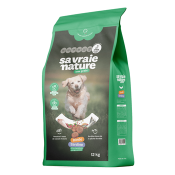 Visuel 1 du produit Croquettes chien sénior light dinde et sardine Sa Vraie Nature - 12 kg