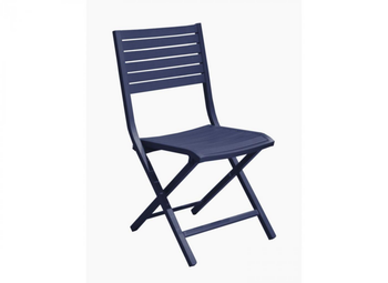 Visuel 1 du produit Chaise pliante aluminium bleu, facile à transporter - PROLOISIRS Lucca