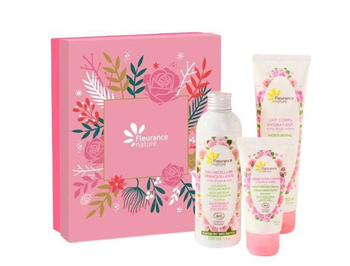 Visuel 1 du produit Coffret rose délicate Cosmos Organic Fleurance nature - 400 ml