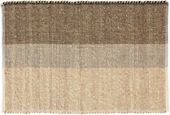 Visuel 1 du produit Tapis en jonc de mer coloris carbone Karan - 60 x 90 cm