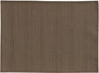 Visuel 1 du produit Set de table PVC et polyester coloris café Canna - 45 x 33 cm