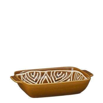 Visuel 1 du produit Plat à four en grès marron à motif Caja - 27,5 x 16 x 5,5 cm